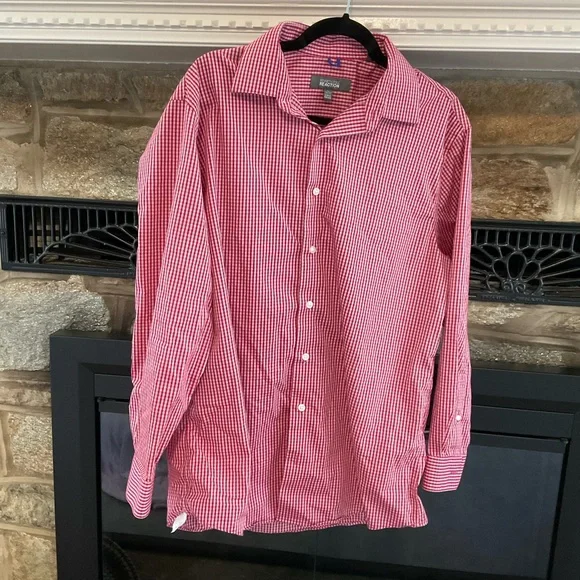 Kenneth Cole Reaction | Shirts | Kenneth Cole Reaction Dress Shirt Mens  Button Down Dress Shirt Red Plaid | Poshmark